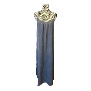 GLAM APPAREL Blue Sling Maxi Dress